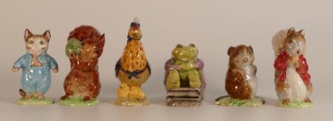 Beswick Beatrix Potter figures to include - Sally Henny Penny, Mr Jackson, Timmy Tiptoes, Timmy
