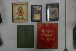Five 19th Century Books to include Photographic Groups of Eminent Personages, Struwwelpeter, My