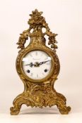 20th Century Brass Imperial French Style Mantle clock, height 33cm