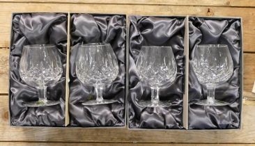 Two Boxed Waterford Crystal Lismore Pattern Set of Two Brandy Glasses