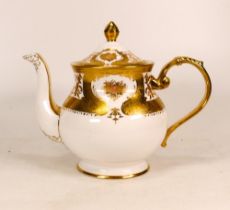 De Lamerie Fine Bone China heavily gilded Majestic Floral Teapot , specially made high end quality