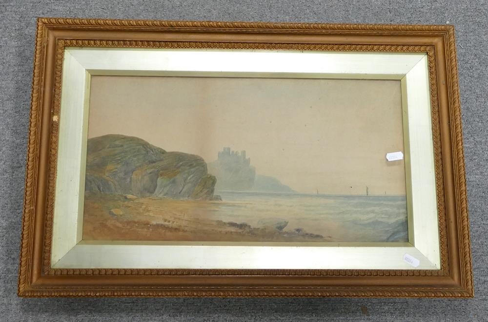 H Magenis Watercolour , dated 1907 with shore side scene, frame size 42 x 66cm