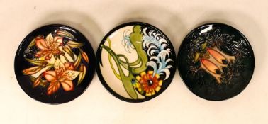 Moorcroft items to include Lily Plume Pin Tray Moorcroft Collectors Club 2007 12cm diameter .