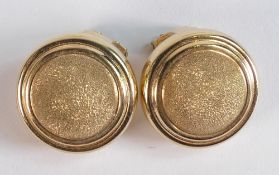 Pair 9ct gold earrings, 4.8g.
