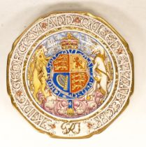 Paragon Royal Commemorative Plate for the Coronation of King George VI and Queen Elizabeth.