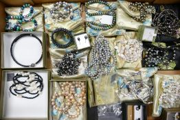 A large collection of modern Honora boxed & bagged cultured pearls including necklaces & ear rings