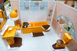 A large Well Kept collection of 1970's Sindy Dolls & Accessories to include home theme diorama,