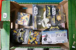 A collection of Hasbro Star Wars Attacktix boxed sets to inlcude Starter Set x 2, Booster Pack x 3 &