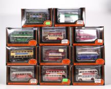 A collection of Exclusive First Edition 1:75 scale Model Buses including Birmingham City 11801,