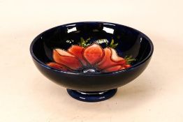 Moorcroft Anemone Patterned footed Bowl 14cm diameter