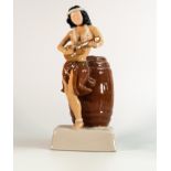 Wade Hawaiian Dancer spirit decanter, unmarked, height 26cm. This was removed from the archives of
