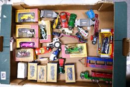 A collection of vintage toy cars to include Matchbox 1929 Bentley, 1911 T Ford, 1914 Stutz, 1912