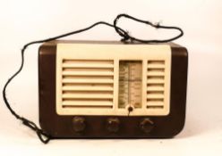 Ekco Type 29 Bakelite Radio, ( split to front panel)