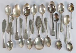 A collection of various hallmarked Silver spoons, 250g.