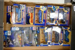 A collection of Boxed Corgi & Hotwheels 1:43th Scale Batman Die Cast Vehicles including Bat