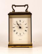 Imperial Brass Quartz Carriage Clock, height 14.5cm