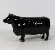 Beswick Aberdeen Angus cow 1563, gold backstamp, boxed