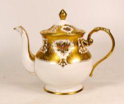 De Lamerie Fine Bone China heavily gilded Majestic Floral Teapot , specially made high end quality