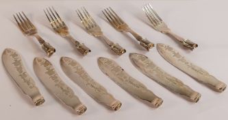 Assorted scrap hallmarked silver cutlery, handles missing, weight 195g.