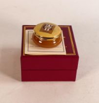 Boxed Satffordshire Enamels Handpianted trinket box with GW 1850 decoration