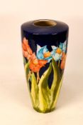 Lise B Moorcroft vase decorated with stylised tulips. Unmarked to base, height 21.5cm