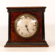 Carrington London Early 20th Century Walnut Mantle Clock, height 16cm