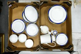 A collection of 2nds Royal Doulton Regalia Pattern items including dinner plates, side plates, salad