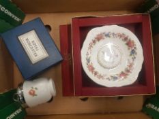 A mixed collection of items to include Boxed Royal Worcester Egg Coddlers & Boxed Royal Grafton dish