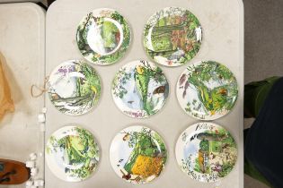 A collection of Wedgwood Colin Newman Collection limited Edition wall plates(8)