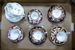 A Collection of Seven Teacups and Saucers to include examples by Royal Albert, Royal Standard and