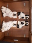 Two pairs of Beswick staffordshire dogs model no 1378/5 & 1378/6