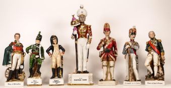 A collection of Marks & Rosenfeld & similar Military figures to include Duke of Wellington , Admiral