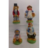 A collection of 4 Wade figures to include Pa Straw, Ma Straw, Team Straw & Baby straw (4)