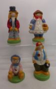 A collection of 4 Wade figures to include Pa Straw, Ma Straw, Team Straw & Baby straw (4)