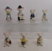 A collection of Wade figures to include Arundel Town Mouse, Master Howard Town Mouse, Lady Mouse,