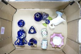 A Small Collection of Ceramic and other Items including Limoges Porcelain, Lladro Swan, House of