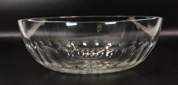 Large Cut Glass Crystal Fruit Bowl, diameter 27cm
