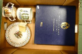 A mixed collection of items to include Staffordshire mug by Barkers & Sons with Lancashire mining