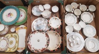 A mixed collection of ceramic items to include Paragon sandwhich tray, Old foley james kent