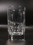 Vista Alegre 1824 Cut Glass Crystal Set of Six Tumblers, height 12cm(3)