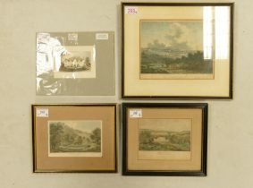 A Collection of Four 19th Century Engravings to include Hayes Farm, East Budleigh, Westwood House,