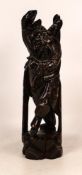 Craved Chinese Hardwood Figure of Immortal, height 28.5cm