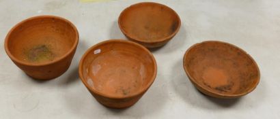 Five Vintage Terracotta Pigeon Nest Bowls(5)