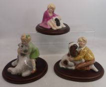 A collection of 3 Wade figures to include Fireside friend, Welcome Home & Togetherness (3)
