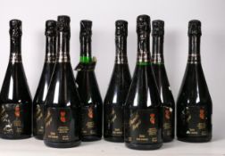 Eight bottles Pieroth Rotgold Sekt German Red Sweet Wine(8)