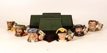 Royal Doulton Limited Edition Set of Six Explorer Collection Tiny Character Jugs Columbus D7081,
