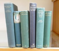 Six x 1st edition books by John Buchan - Sir Walter Scott 1932, Prester John 1910 (slight a/f),