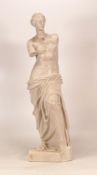Plaster statue of Venus . Height 45cm