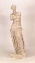 Plaster statue of Venus . Height 45cm