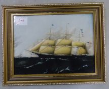 Wedgwood 'Dreadnought' Ship Plaque after Original Painting by E. Buttersworth. Height: 23.2cm Width: